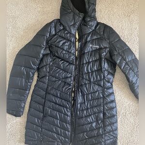 Columbia long hooded insulated jacket